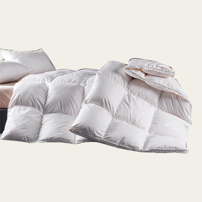 ผ้าห่มขนนกห่านสีขาว